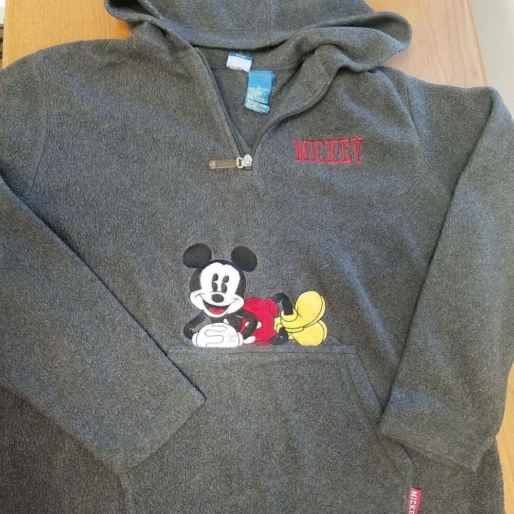 Disney 1/4 zip Large hoodie.